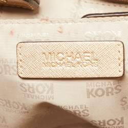 Pre Owned حقيبة يد توتس مايكل مايكل كورس جيت سيت جلد سافيانو ذهبي