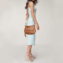 مملوكة مسبقًا MICHAEL Michael Kors Brown Leather Bedford Crossbody Bag