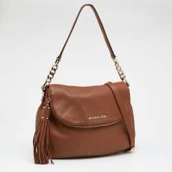 مملوكة مسبقًا MICHAEL Michael Kors Brown Leather Bedford Crossbody Bag