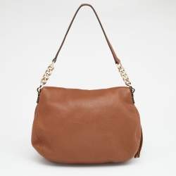 مملوكة مسبقً�ا MICHAEL Michael Kors Brown Leather Bedford Crossbody Bag