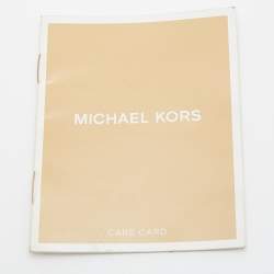 Pre Owned MICHAEL Michael Kors Black Python Embossed Leather Turnlock Shoulder Bag