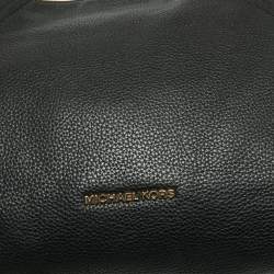 Pre Owned Michael Kors Black Grained Leather Aria Hobo