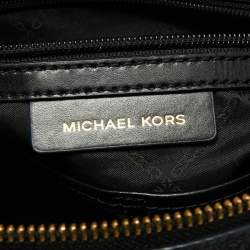 Pre Owned Michael Kors Black Grained Leather Aria Hobo