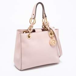 Pre Owned حقيبة يد توتس مايكل مايكل كورس سينثيا جلد وردي صغيرة