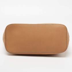 Pre Owned حقيبة يد توتس مايكل مايكل كورس جيت سيت ترافيل جلد سافيانو بني/وردي متوسطة