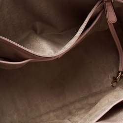 Pre Owned حقيبة يد توتس مايكل مايكل كورس جيت سيت ترافيل جلد سافيانو بني/وردي متو سطة