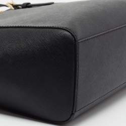 Pre Owned MICHAEL Michael Kors Black Leather Jet Set Tote