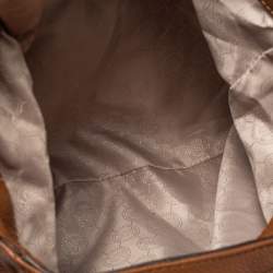 مملوكة مسبقًا حقيبة هوبو مايكل مايكل كورس فولتون جلد بني فاتح