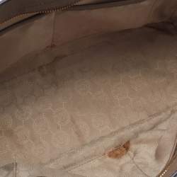 Pre Owned MICHAEL Michael Kors Tortilla Brown Saffiano Leather Large Selma Tote