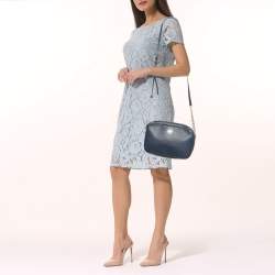 مملوكة مسبقًا حقيبة كروس مايكل مايكل كورس جلد أزرق كحلي