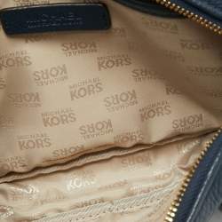 مملوكة مسبقًا حقيبة كروس مايكل مايكل كورس جلد أزرق كحلي