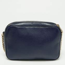 مملوكة مسبقًا حقيبة كروس مايكل مايكل كورس جلد أزرق كحلي