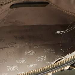 Pre Owned حقيبة ساتشل مايكل مايكل كورس كيارا جلد أخضر زيتوني مرصعة 