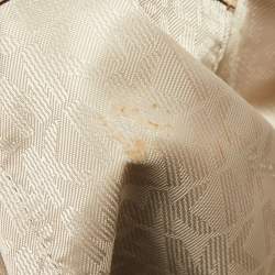 Pre Owned MICHAEL Michael Kors Brown/Beige Signature Coated Canvas and Leather Jet Set Tote