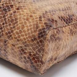 مملوكة مسبقًا حقيبة يد توتس مايكل مايكل كورس نورث ساوث سويدي نقشة  الثعبان بيج/بني