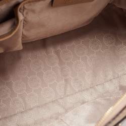 Pre Owned حقيبة ساتشل مايكل مايكل كورس جلد بيج بسحاب