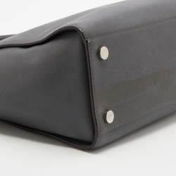 Pre Owned MICHAEL Michael Kors Grey Leather Large Selma Tote