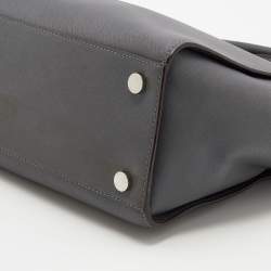 Pre Owned MICHAEL Michael Kors Grey Leather Large Selma Tote