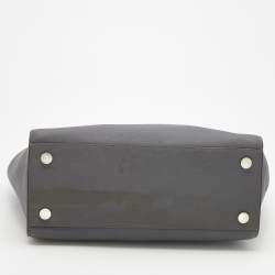 Pre Owned MICHAEL Michael Kors Grey Leather Large Selma Tote