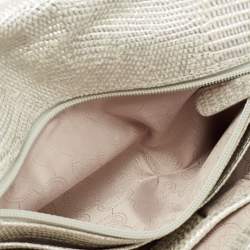 مملوكة مسبقًا MICHAEL Michael Kors Silver Lizard Embossed Leather Tilda Clutch Bag