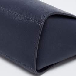 Pre Owned MICHAEL Michael Kors Blue Saffiano Leather Small Selma Crossbody Bag