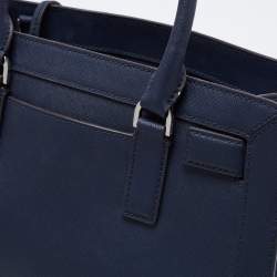 مملوكة مسبقًا MICHAEL Michael Kors Navy Blue Saffiano Leather Rayne Shoulder Bag