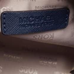 مملوكة مسبقًا MICHAEL Michael Kors Navy Blue Saffiano Leather Rayne Shoulder Bag