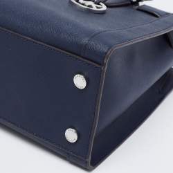مملوكة مسبقًا MICHAEL Michael Kors Navy Blue Saffiano Leather Rayne Shoulder Bag