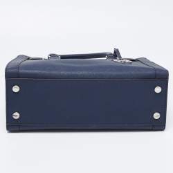 مملوكة مسبقًا MICHAEL Michael Kors Navy Blue Saffiano Leather Rayne Shoulder Bag