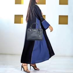 مملوكة مسبقًا MICHAEL Michael Kors Navy Blue Saffiano Leather Rayne Shoulder Bag