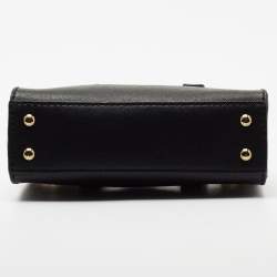 Pre Owned MICHAEL Michael Kors Black Saffiano Leather Mini Hamilton Crossbody Bag   