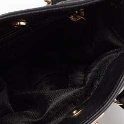 Pre Owned MICHAEL Michael Kors Black Saffiano Leather Mini Hamilton Crossbody Bag   