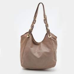 Pre Owned MICHAEL Michael Kors Pink Leather Shoulder Bag
