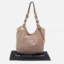 Pre Owned MICHAEL Michael Kors Pink Leather Shoulder Bag
