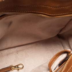 Pre Owned MICHAEL Michael Kors Brown Saffiano Leather Medium Hamilton Traveler Tote