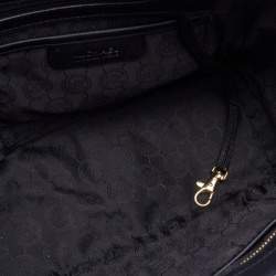 Pre Owned MICHAEL Michael Kors Black Leather Large Selma Tote