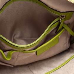 MICHAEL Michael Kors Green Soft Leather Fulton Chain Satchel