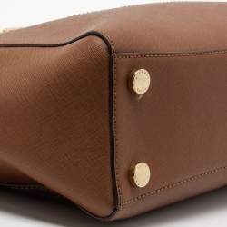 Pre Owned MICHAEL Michael Kors Brown Leather Medium Hamilton Tote