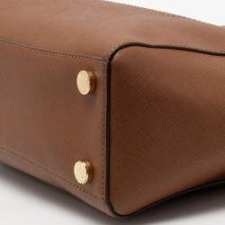 Pre Owned MICHAEL Michael Kors Brown Leather Medium Hamilton Tote