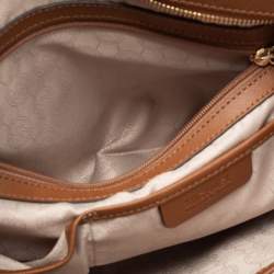 Pre Owned MICHAEL Michael Kors Brown Leather Medium Hamilton Tote