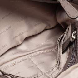 Pre Owned Michael Kors Dark Beige Quilted Leather Sloan Shoulder Bag