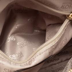 Pre Owned MICHAEL Michael Kors Gold Leather Cindy Shoulder Bag