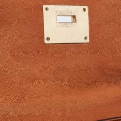 Pre Owned MICHAEL Michael Kors Brown Leather Astrid Top Handle Bag