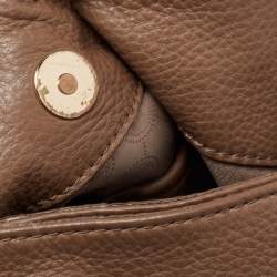 مملوكة مسبقًا MICHAEL Michael Kors Dark Beige Leather Jet Set Chain Shoulder Bag