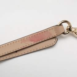 Pre Owned MICHAEL Michael Kors White/Beige Signature Coated Canvas and Leather Grayson Boston Bag