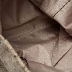 مملوكة مسبقًا MICHAEL Michael Kors Beige Python Embossed Leather Shopper Tote