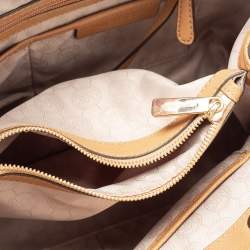 Pre Owned حقيبة يد توتس مايكل مايكل كورس سينثيا جلد سافيانو بيج فاتح