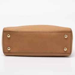 Pre Owned حقيبة يد توتس مايكل مايكل كورس سينثيا جلد سافيانو بيج فاتح