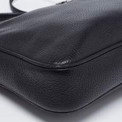 Pre Owned MICHAEL Michael Kors Black Leather Fulton Shoulder Bag