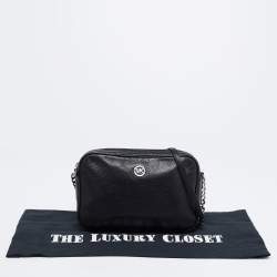 Pre Owned MICHAEL Michael Kors Black Leather Fulton Shoulder Bag